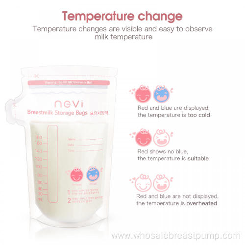 Stand-up Transparent LLDPE Safe Breastmilk Storage Bags